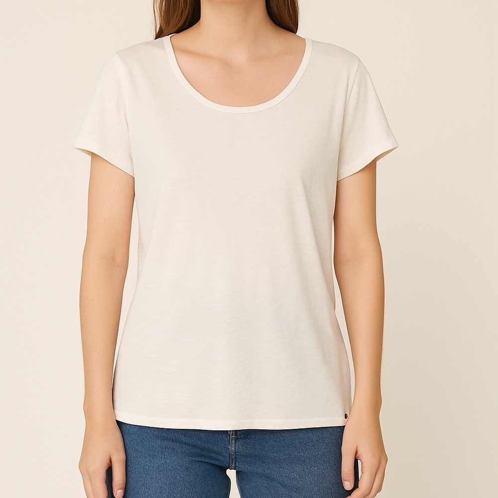 Horny Toad Classic Organic Cotton/Tencel White Short Sleeve Tee Size XL
